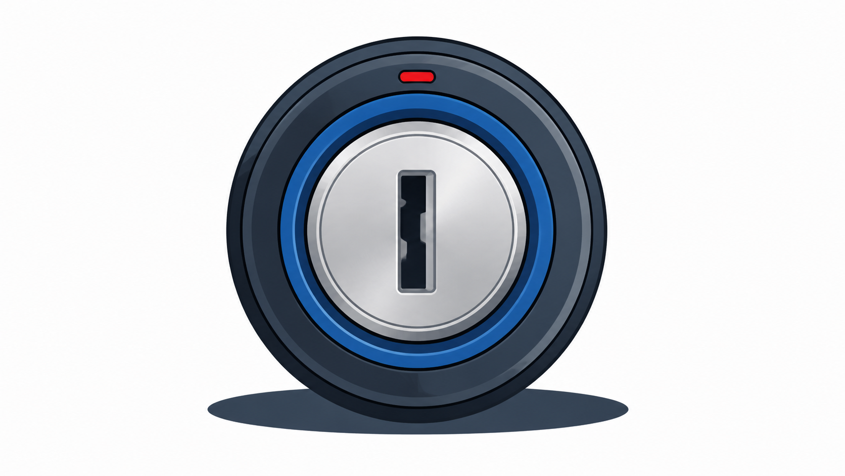 Illustration of a vehicle ignition cylinder